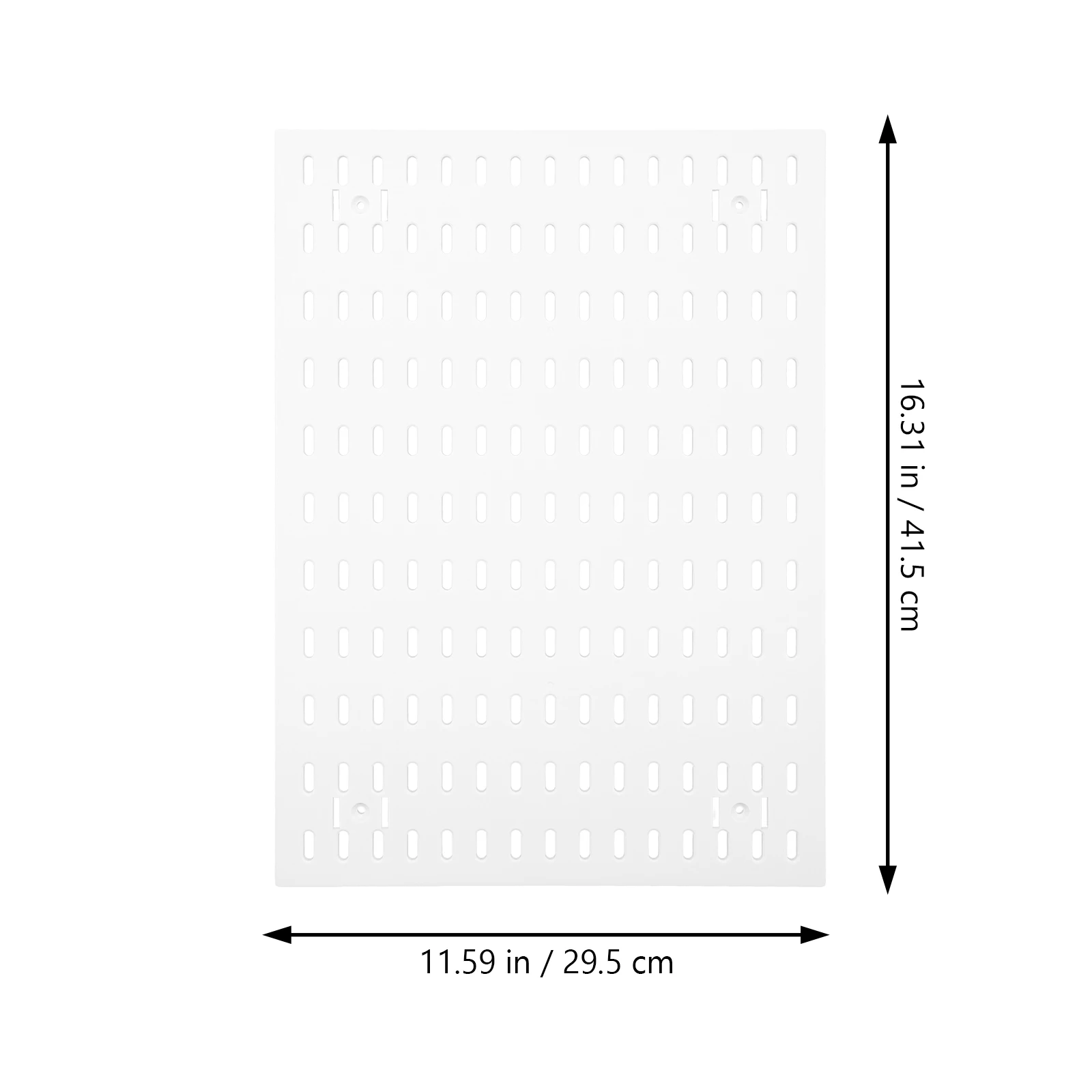 

Pegboard Storage Mount Plastic Peg Board Organizer Craft Kitchen Office DIY Tool Holder Smooth Edge Punch Free