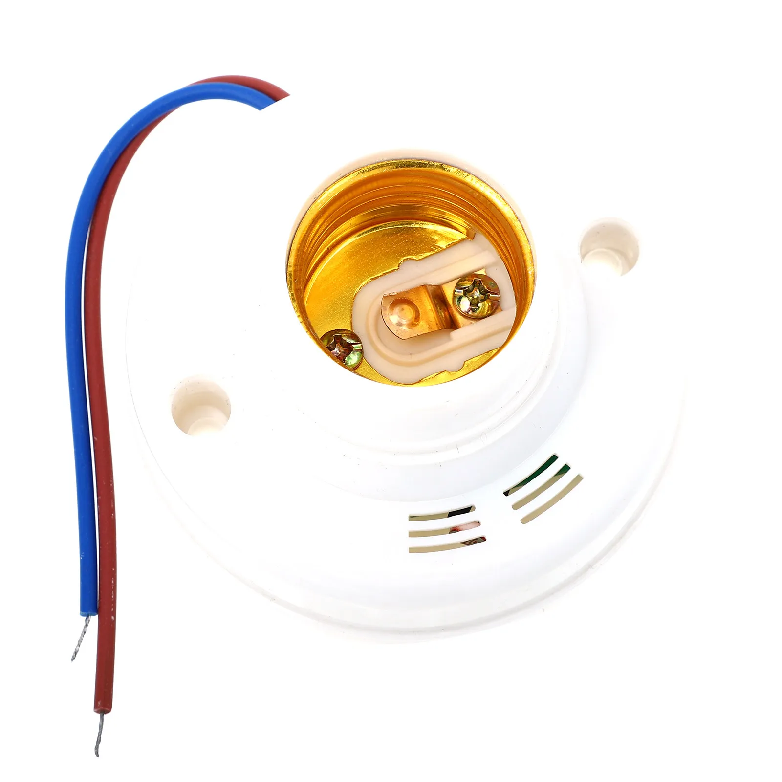 

2Pcs Sound Control Lamp Holder E27 Light Socket Voice Sensor Auto on Off Light Base High Sensitivity for Night