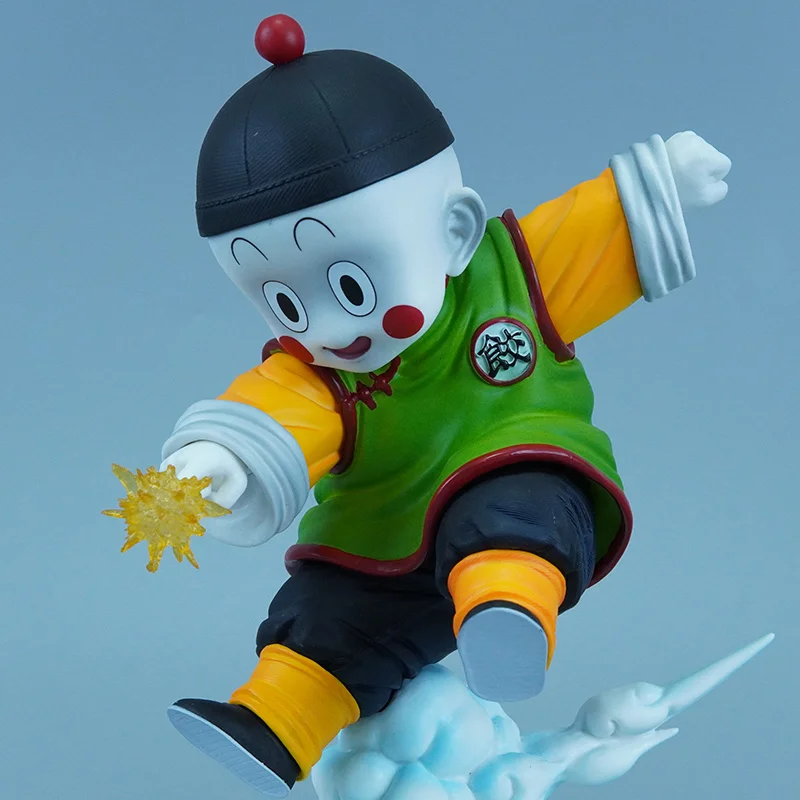 Dragon Ball Cs Chiaotzu Gk Handgefertigte Animationschassis Desktop-Ornamente Tide Play Around The Second Car Doll Statue