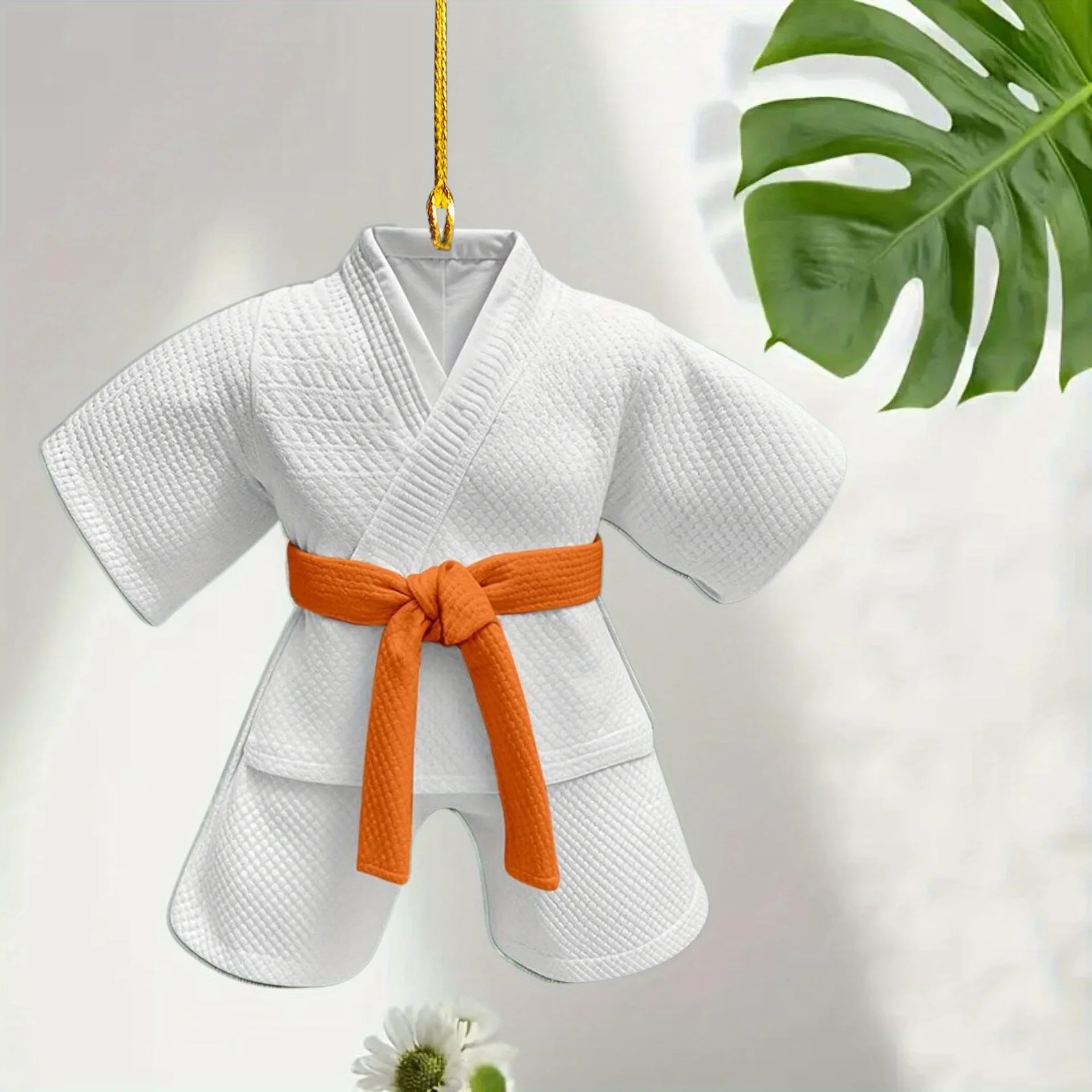 Taekwondo Clothing Keychain 2D Acrylic Pendant Suitable For Bags, Car Rearview Mirror Pendants, Sports Event Gifts