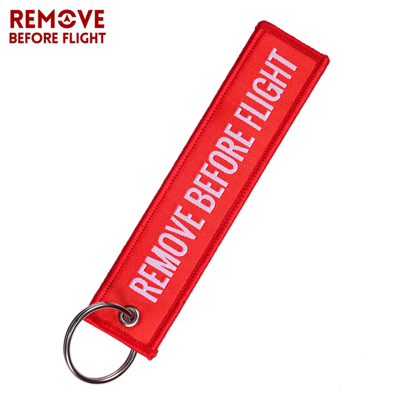 Remove Before Flight Woven Key Chain Key Tag Motorcycles Cars Backpack Chaveiro Keychain For Friends Fashion Key Ring Gifts