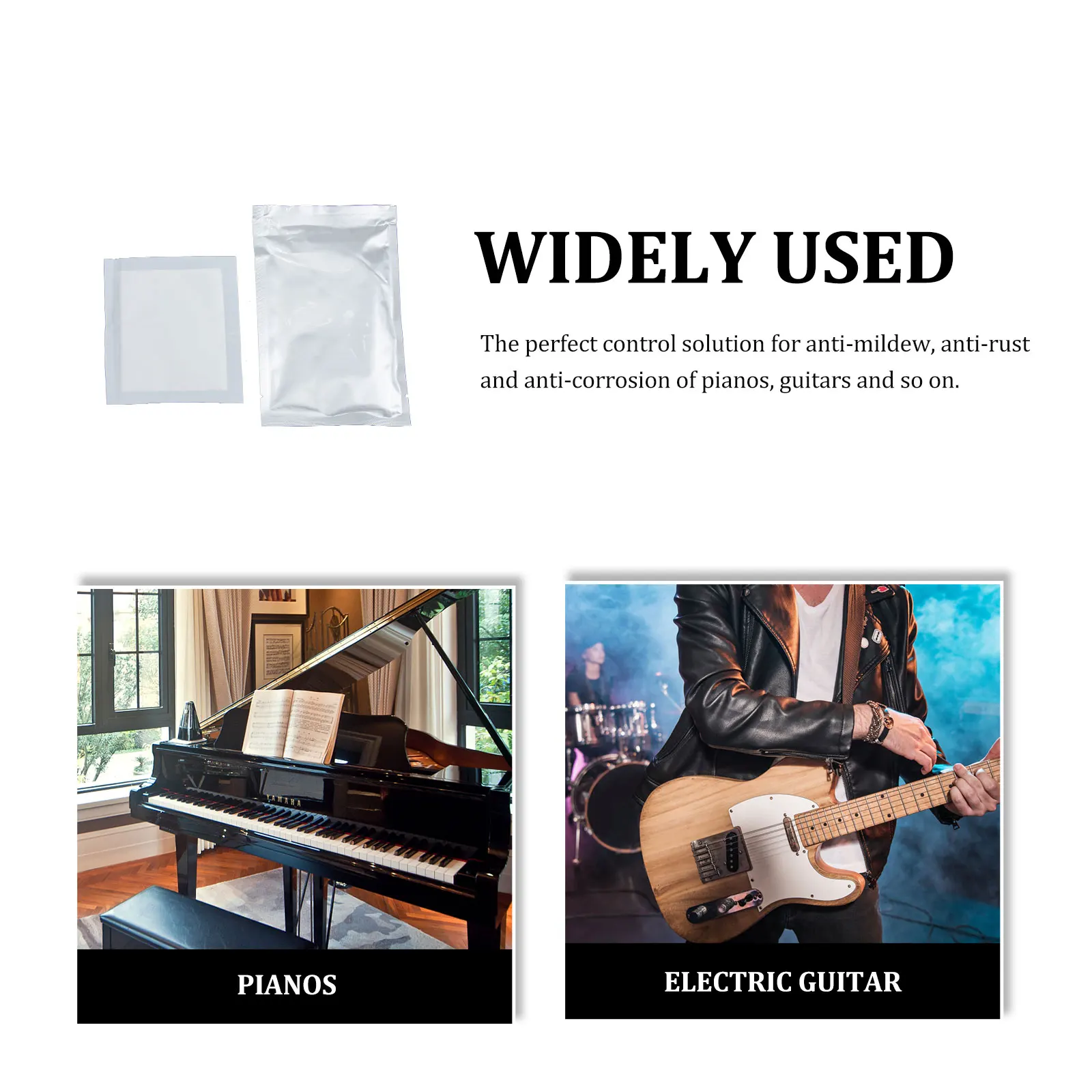

12pcs Musical Instrument Drying Dehumidifiers For Guitar Piano Bass Violin Reusable Safe Anti-Rust Anti-Mildew Moisture Absorber