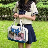 Y2K Trendy Star Ita Bag Lolita Girl Transparent Pocket Fashion Crossbody Bag Women's DIY Display Shoulder Bag Cute Purse Handbag - Image 3