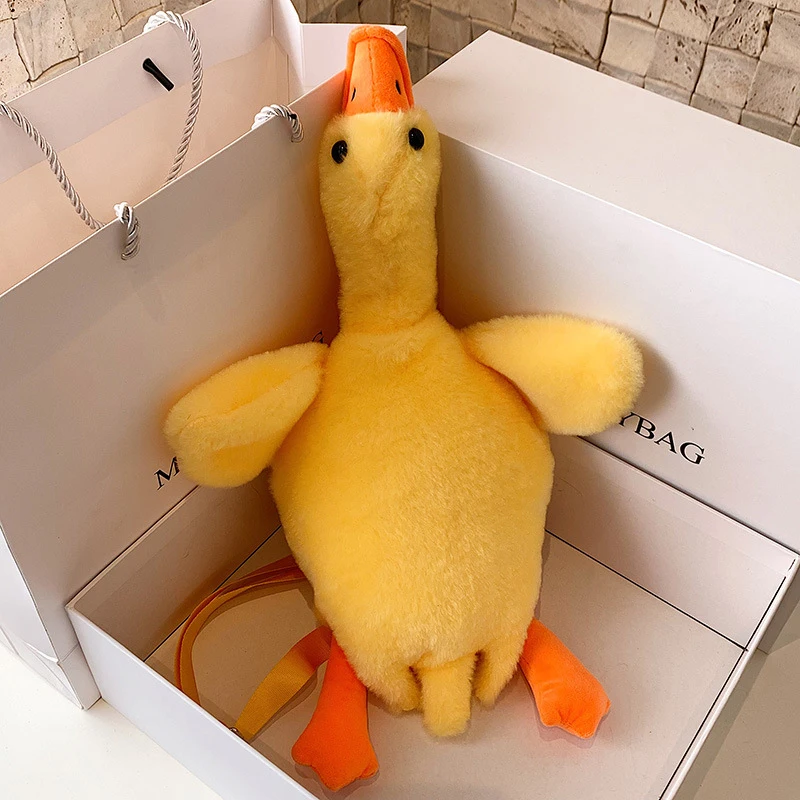 Sac à bandoulière en forme de canard pour enfants, sacoche en peluche en forme d'animaux de dessin animé, sacs à bandoulière en peluche pour enfants, cadeaux pour filles