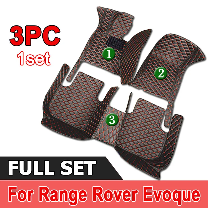 

Leather Car Floor mats for Land Rover Range Rover Evoque 2012 2013 2014 2015 Carpets Rugs Pads Interior Parts Accessories