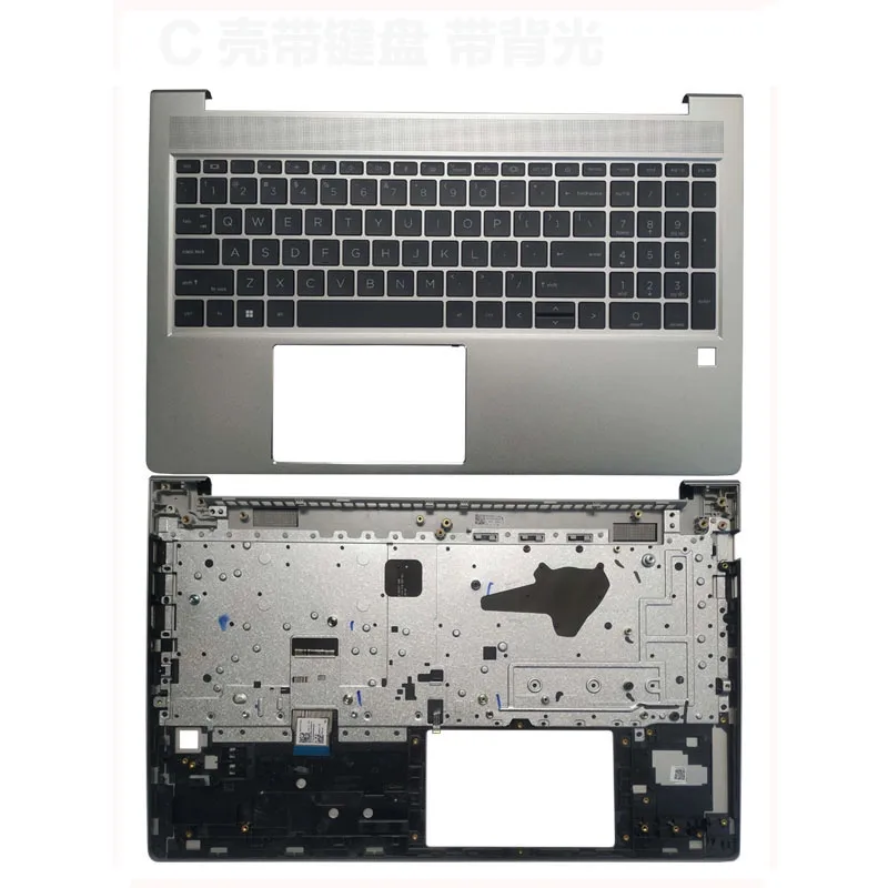 

Silver Color Palmrest Upper Case With Keyboard For HP Probook 450 G9 455 G9