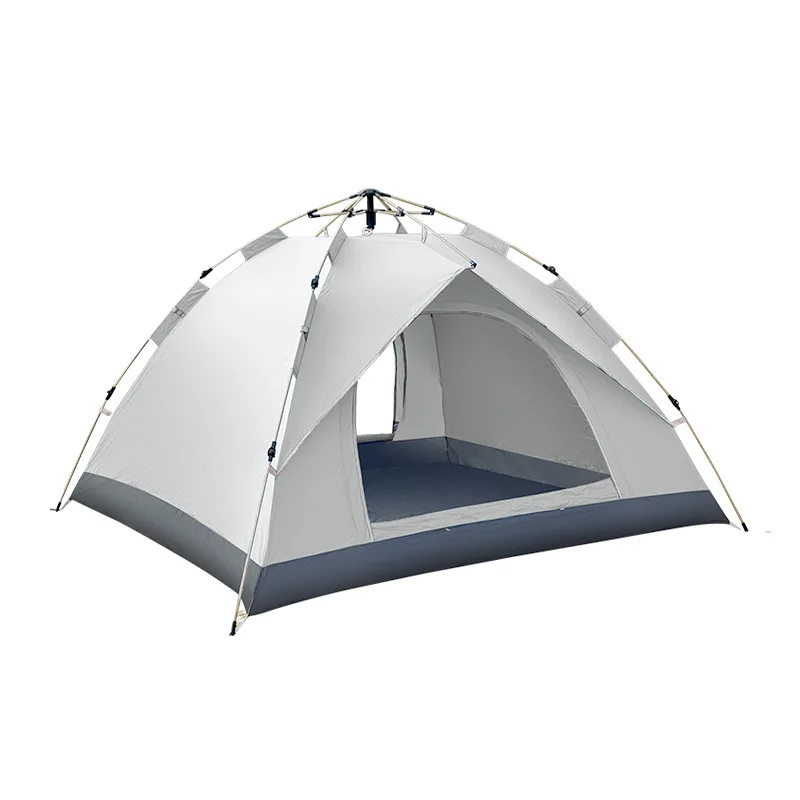 Automatic Portable Outdoor Tent with Oxford Fabric for Families of 3-4 People for All Four Seasons