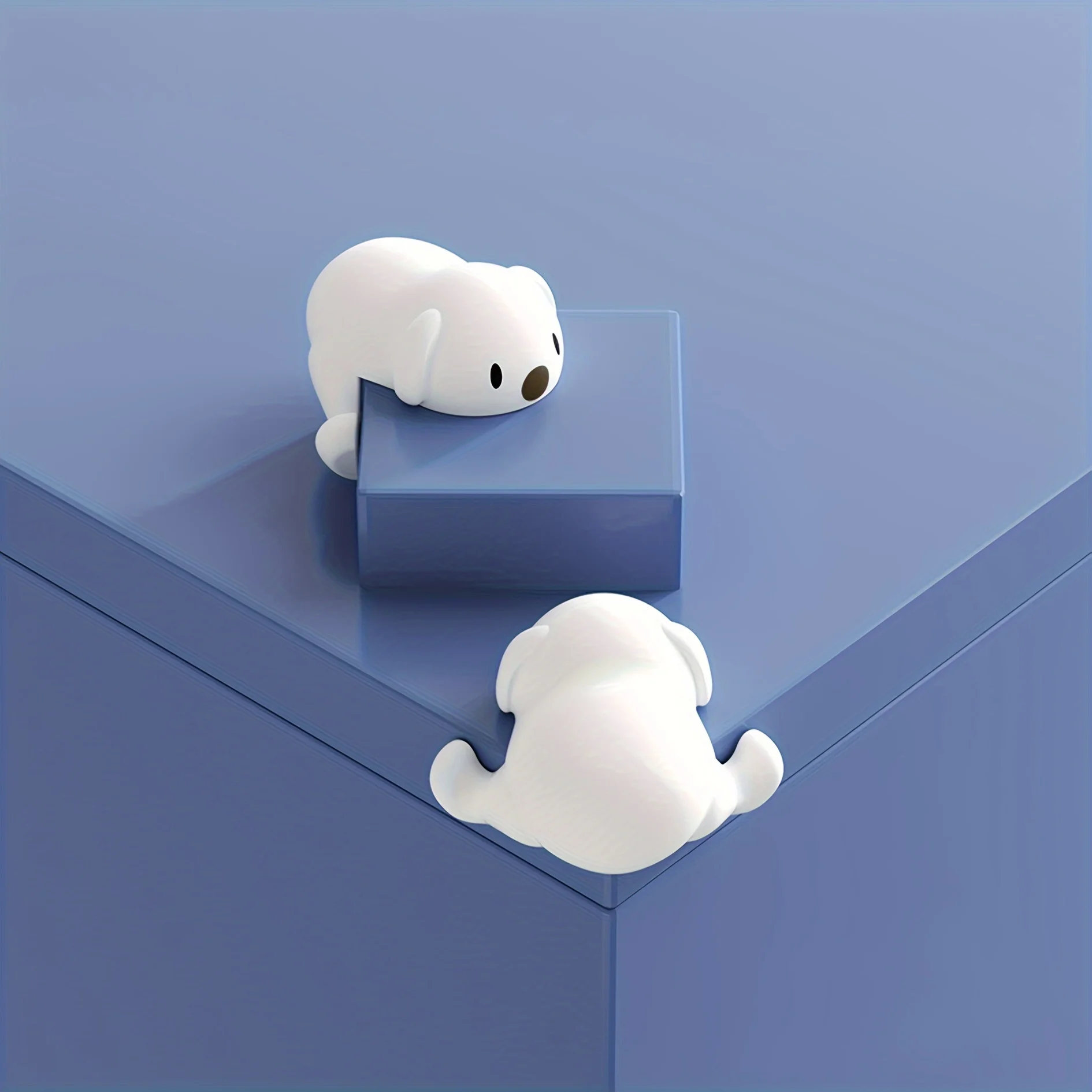 

8 шт. защитных накладок на углы стола от ударов для кофейных столиков и мебели, мягкие угловые накладки в форме щенка для защиты мебели