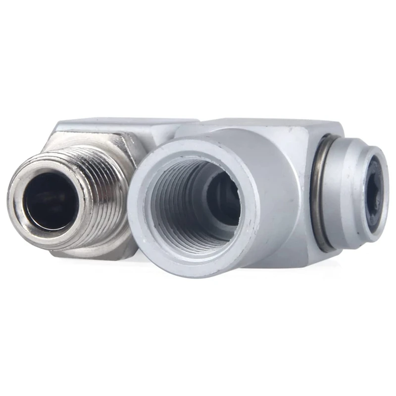Raccordo pneumatico intelligente Connettore per tubo dell'aria girevole da 360 gradi Raccordo girevole per adattatore per strumento pneumatico portatile girevole industriale