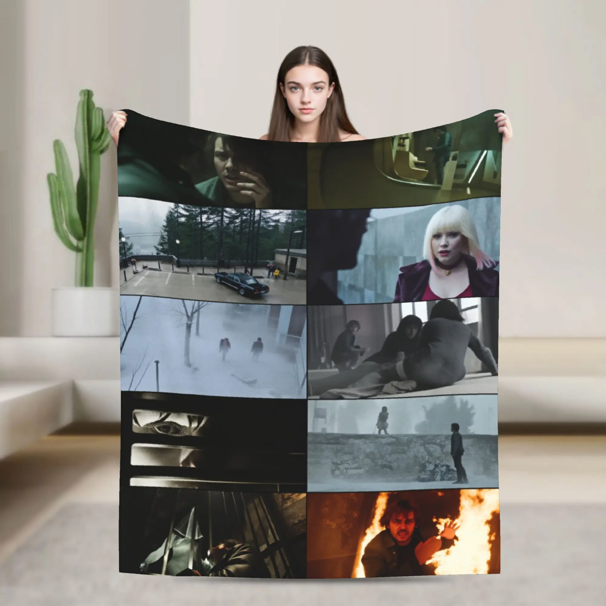 Return to Silent Hill Movie 2026 Soft Blanket  Picnic Plush Throw Blanket Fashion Couch Chair Flannel Bedspread Sofa Bed Cover