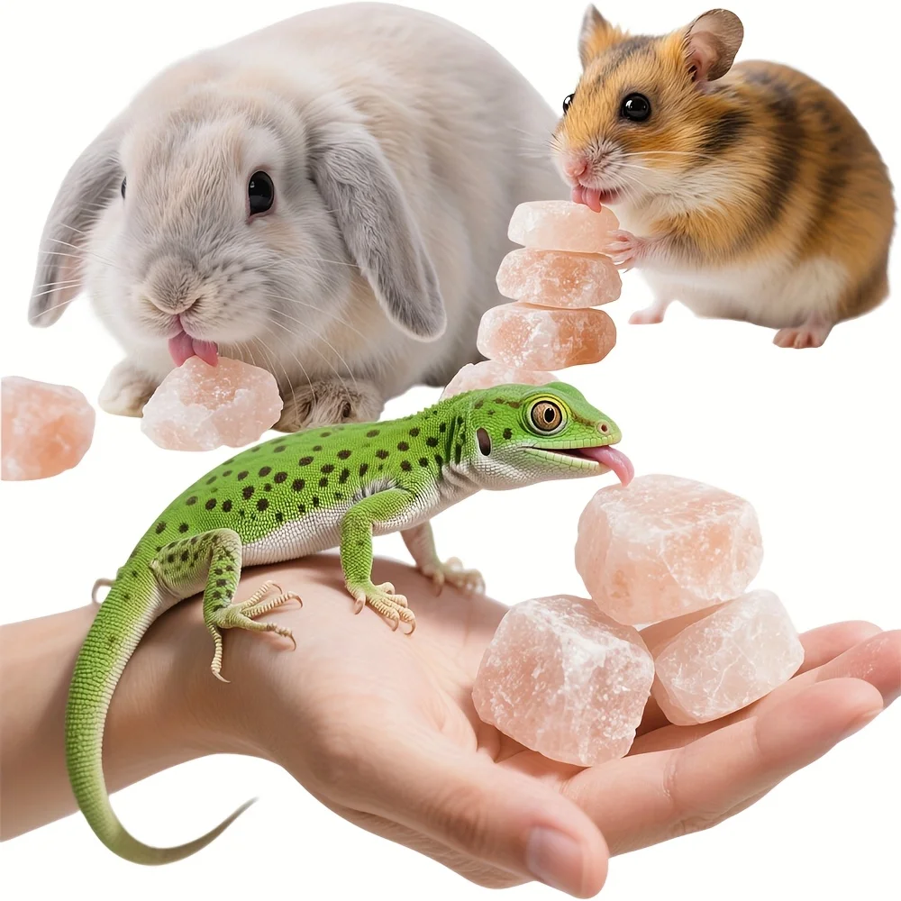 Natural Himalayan stone, teething stone, natural mineral salt block for small pets, non-toxic and safe, trace element supplement