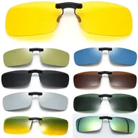 Unisex Polarized Clip on Driving Glasses Sunglasses Day Vision UV400 Lens Driving Night Vision Riding Sunglasses Clip Eyewear