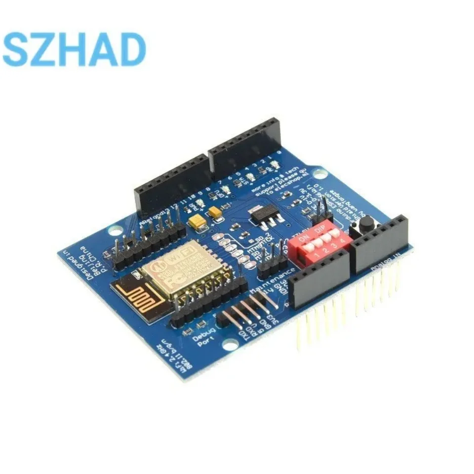 Nova esp8266 web sever serial wifi placa de expansão shilled ESP-12E para arduino uno r3