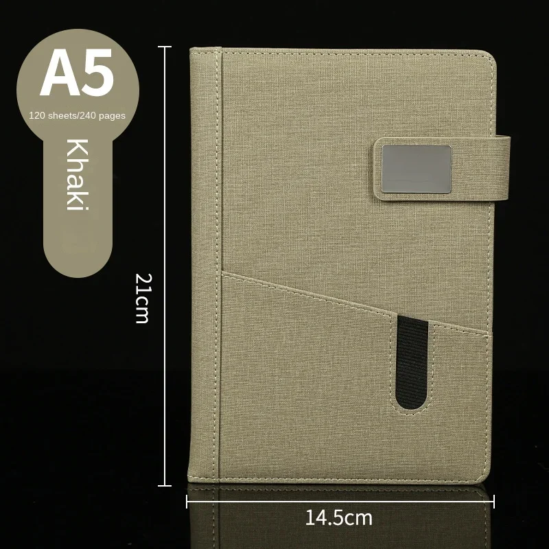 Fashion Business Pu Meeting A5 Notepad Sub-student Thickened B5 Notebook