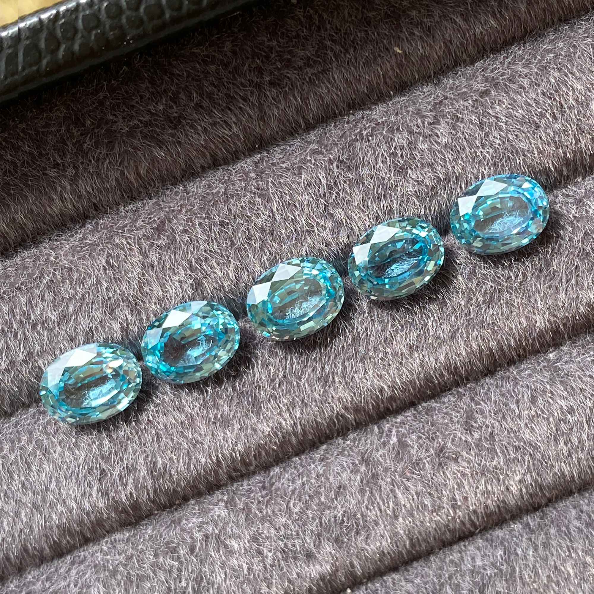 Eme jewe مختبر نمت الياقوت Paraiba البيضاوي قطع لصنع المجوهرات DIY ، الأقراط ، القلائد ، الأساور ، الخواتم #4