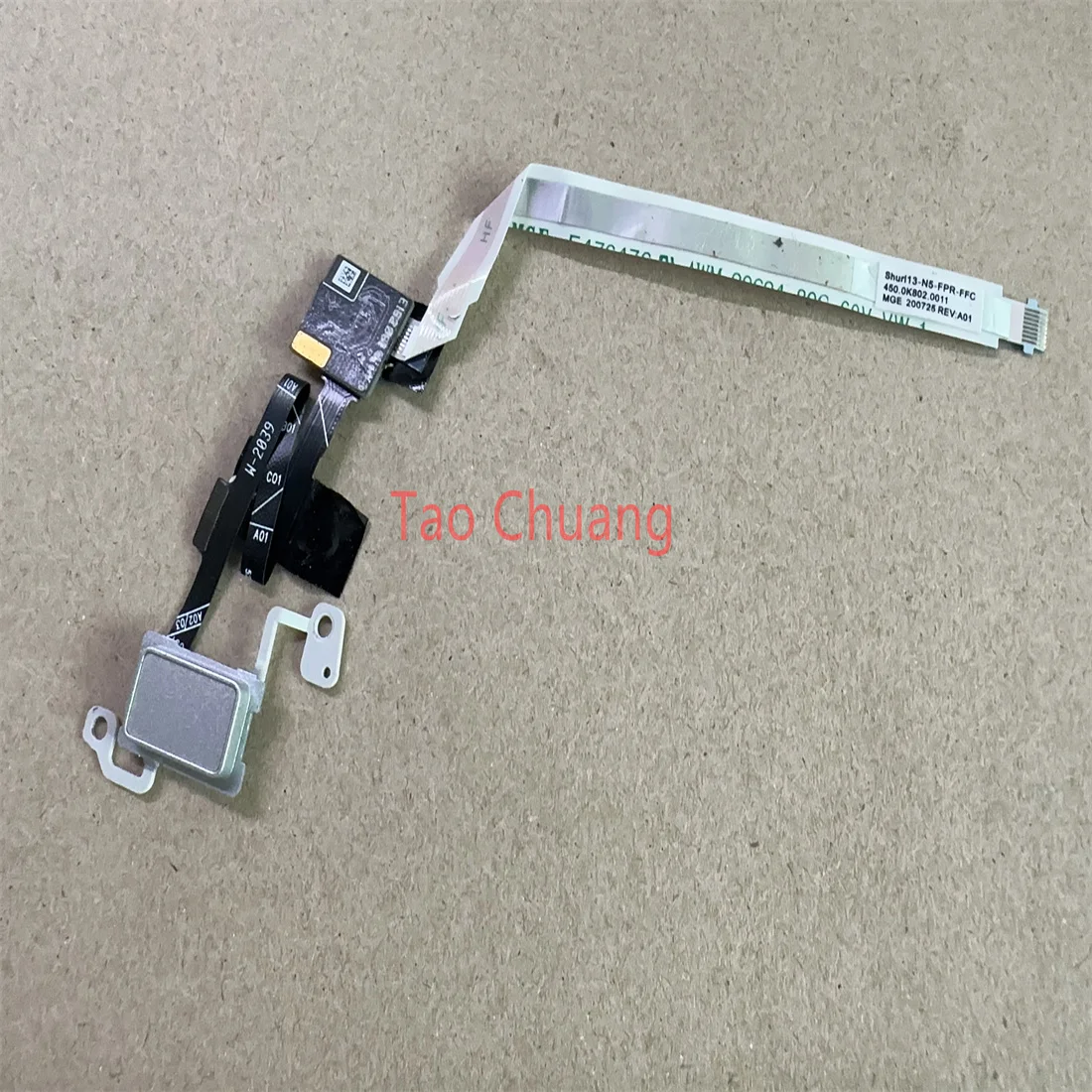 FOR DELL Inspiron 5300 5301 Fingerprint Recognizer Power On/Off Button RXK89 450.0K802.0011