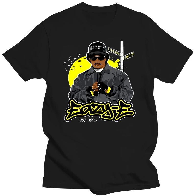 Eazy-E rap Straight Outta Compton hip hop N.W.A T-Shirt S M L XL 2XL 3XL tee