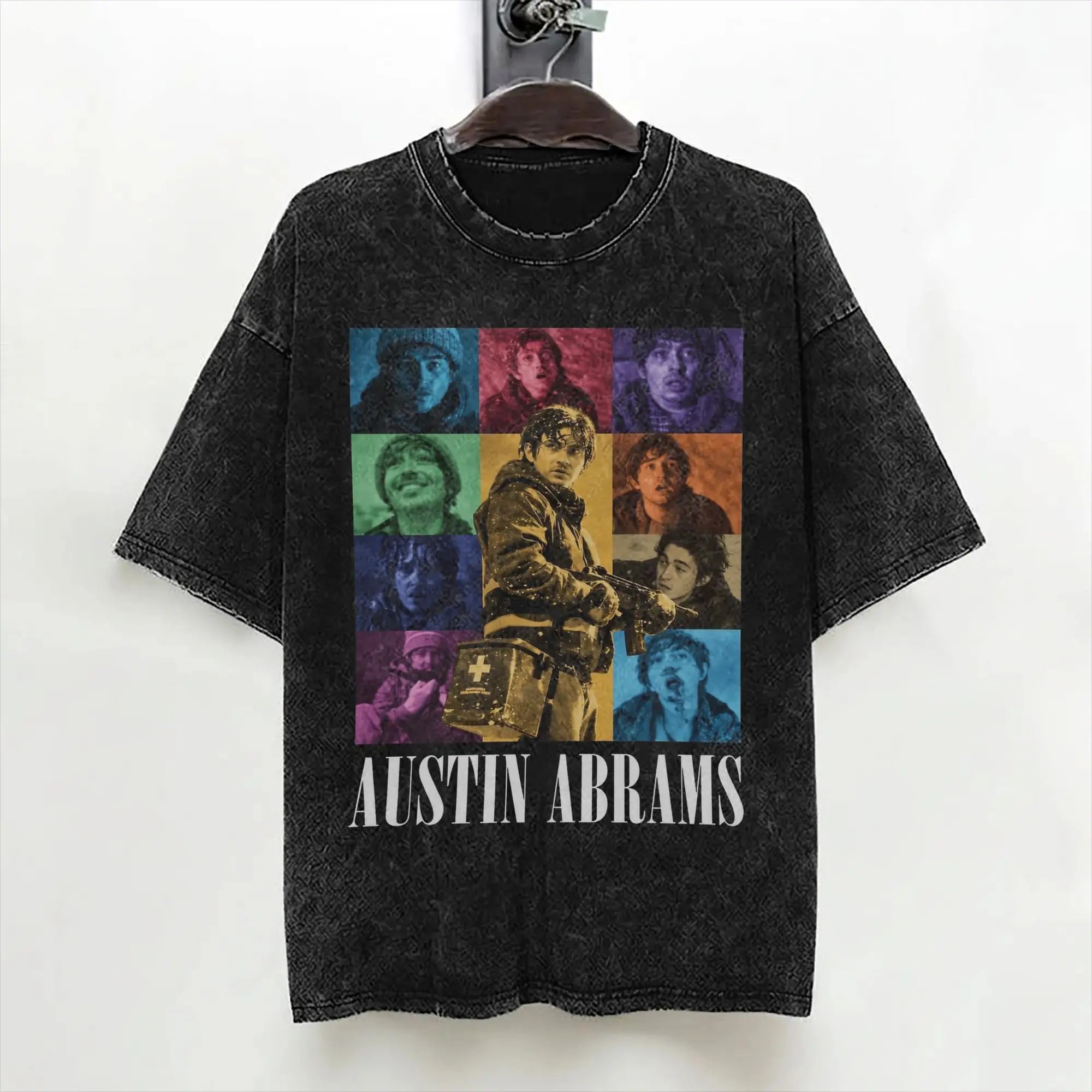 Austin Abrams Bryan  Washed T Shirts Streetwear Novelty T-Shirt  Tees Tops for Men Women 100% Cotton Oversize Summer