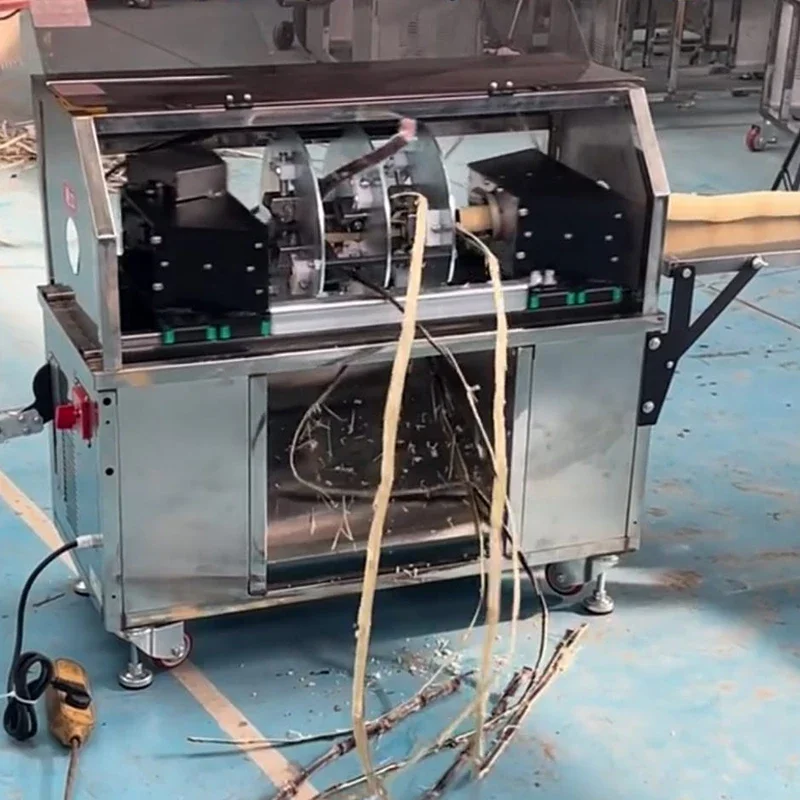 

Commerical Automatic Electric Sugar Cane Peeler and Cutter Machine Sugarcane Peeling Cutting in One Machine
