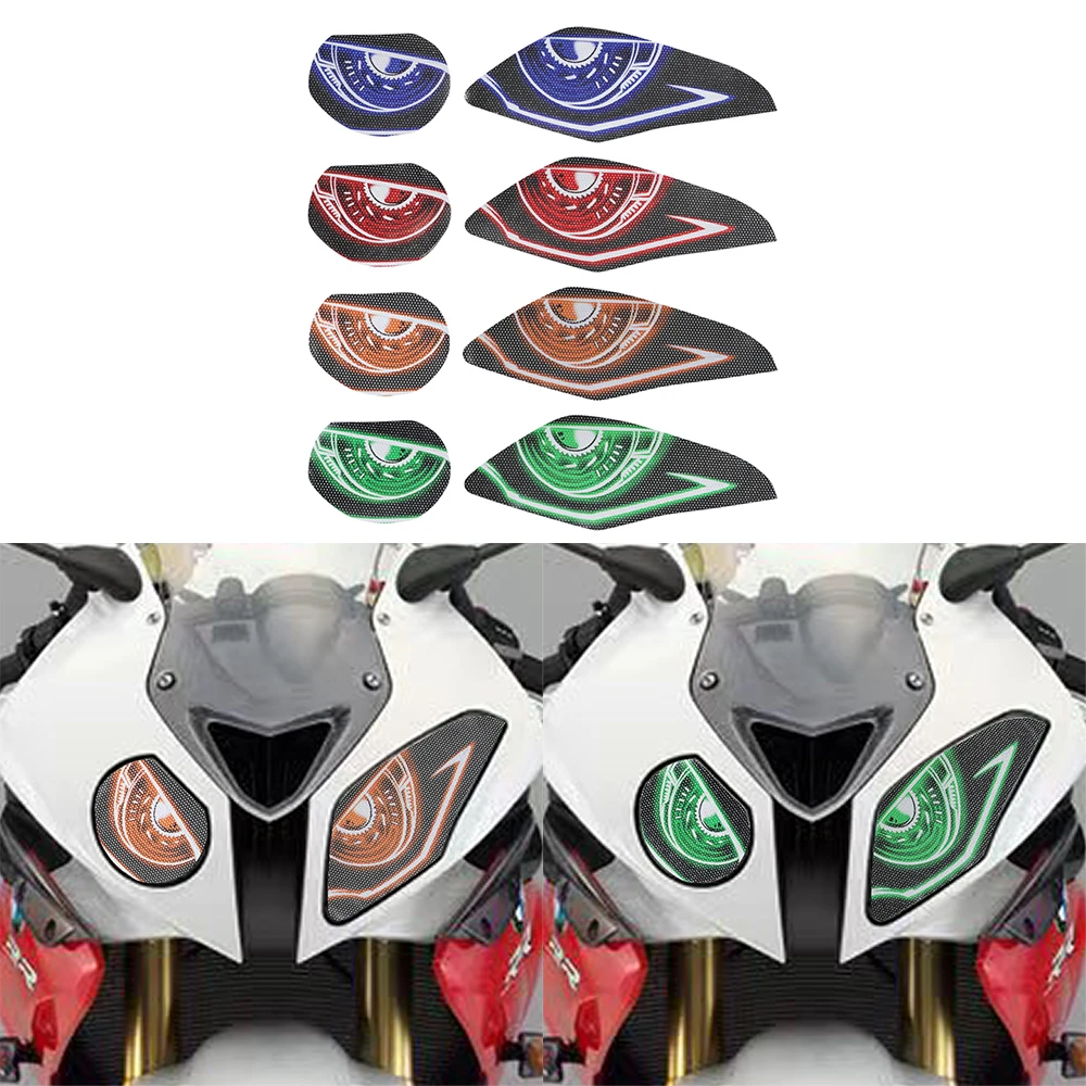 Motorcycle Headlight Sticker For BMW S1000RR 2009 S 1000 RR 2010 s1000rr 2011 2012 2013 2014 Decals Head Light 3D Guard