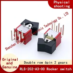 RLS-202-A3-00 positive bend button switch 6-pin 2-speed double row with cap side rocker arm warping switch twist