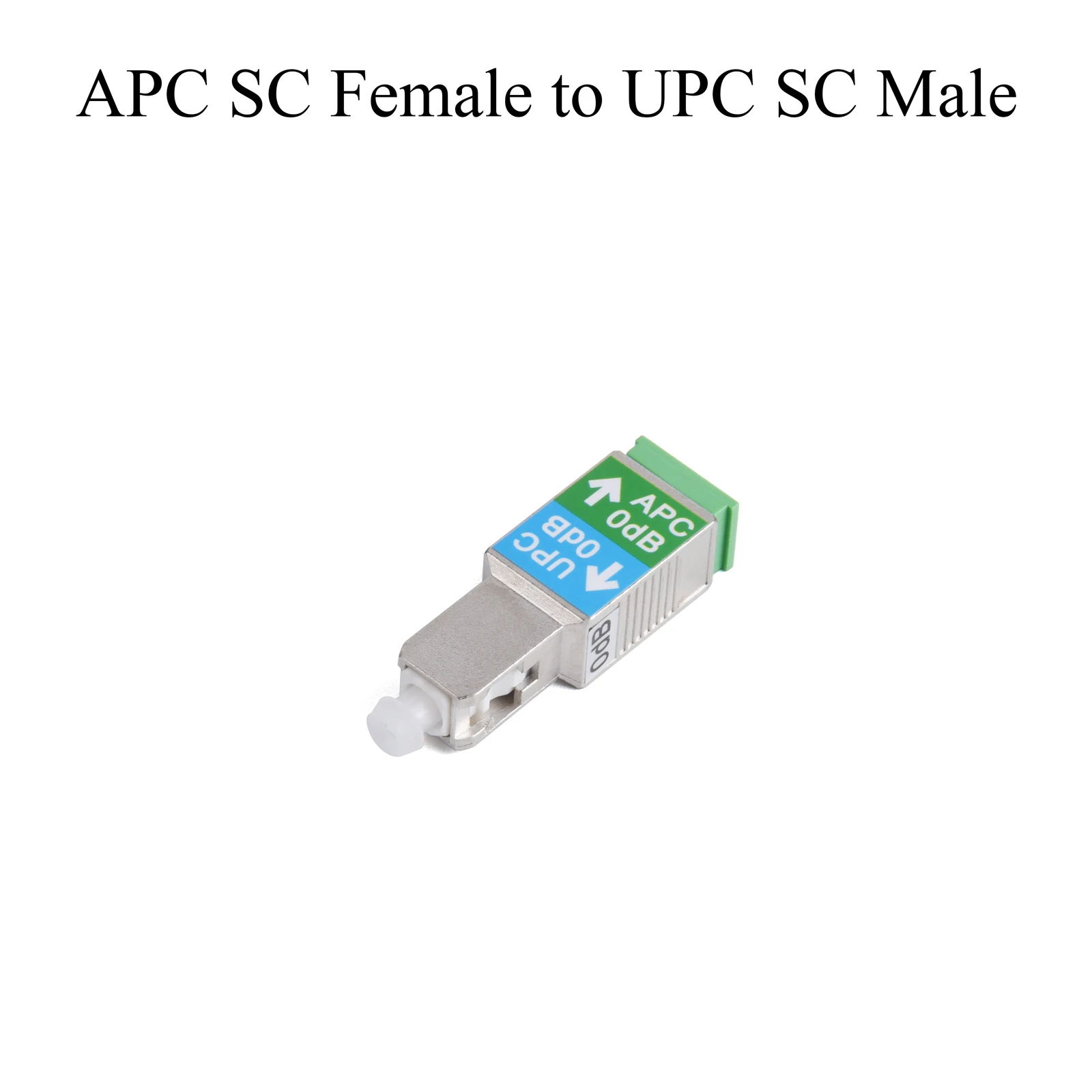 1PCS Fiber Optic Adapter APC/UPC SC FC Male to APC/UPC SC FC Female 0dB Attenuator Single-mode 1200nm-1600nm Connector