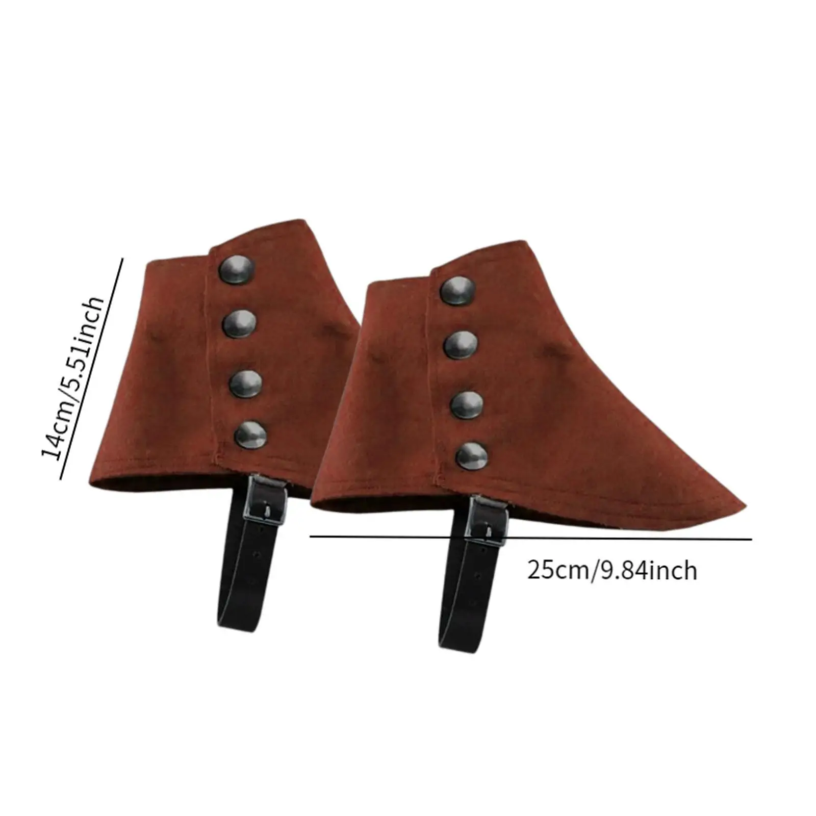 Couvre-Bottes Steampunk Médiéval pour Homme, Accessoires de Costume d'Halloween, Gangster, Couvre-Bottes Rétro, Renaissance, Gothique, 7,5