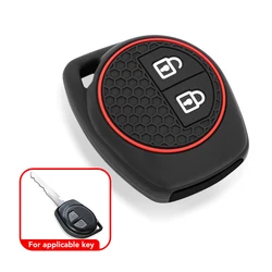 2 Buttons Car Key Case Cover For Suzuki Amagatarai Grand Vitara Swift Ignis SX4 Liana Aerio Vitara Jimny Vitara XL7 1pc Silicone