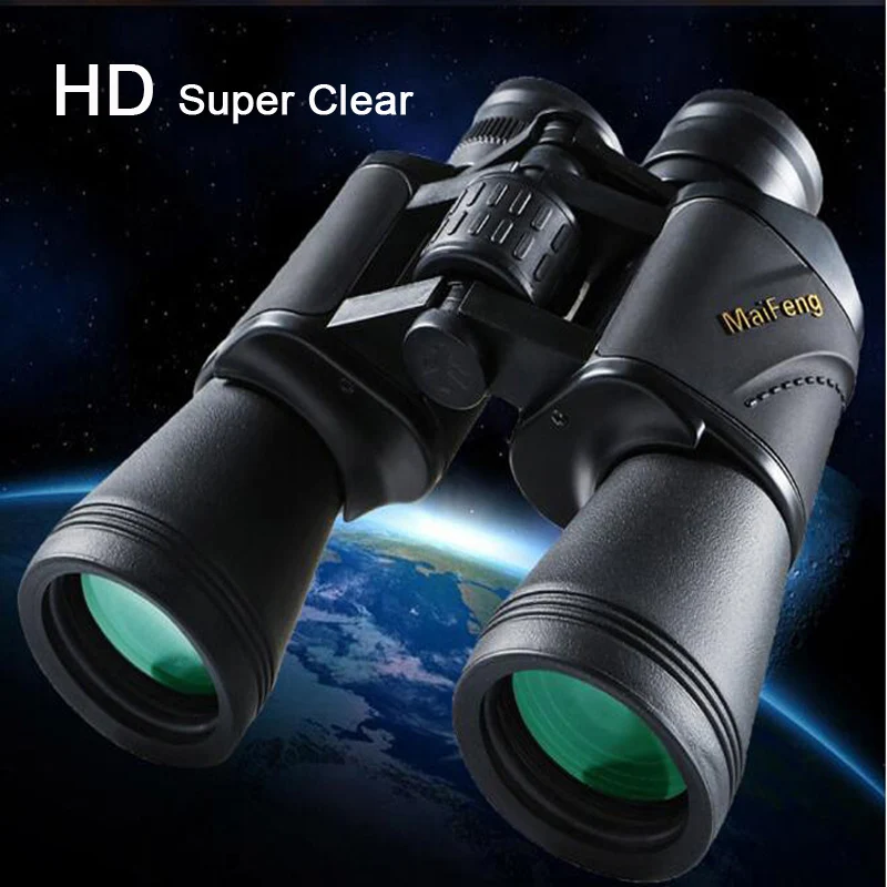 Telescope Maifeng 20x50 Powerful Binoculars Long Range HD Profesionales Low Light Night Vision Spyglass Phone Holder For Hunting