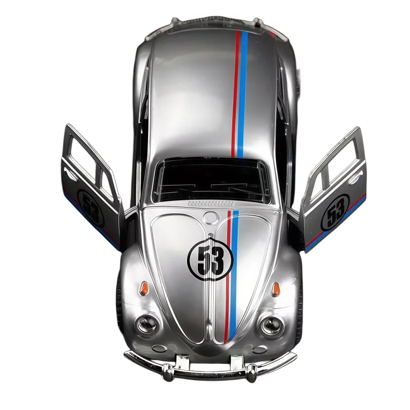 1:38 Retro Alloy Racing Car Toy - High-Quality Metal Alloy, Manual Rebound, Suitable for Ages 3 and Up, Classic Model for Collec view 2