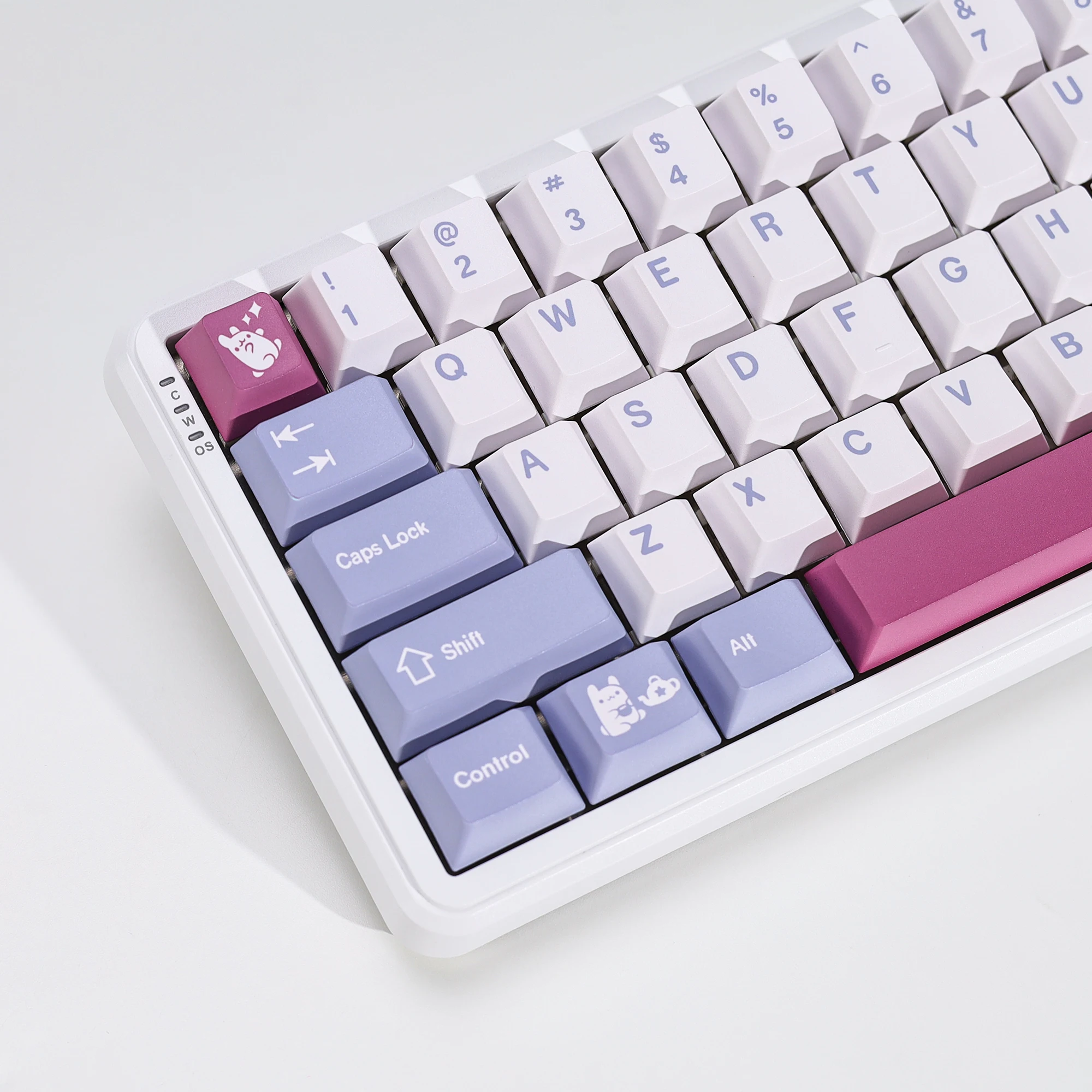 KBDiy Clone GMK Tuzi Keycap Retro Cute Cherry Profile Alice Keycap Custom für MX Magnetic Switch Gaming Mechanical Keyboard KIT – Detail 20