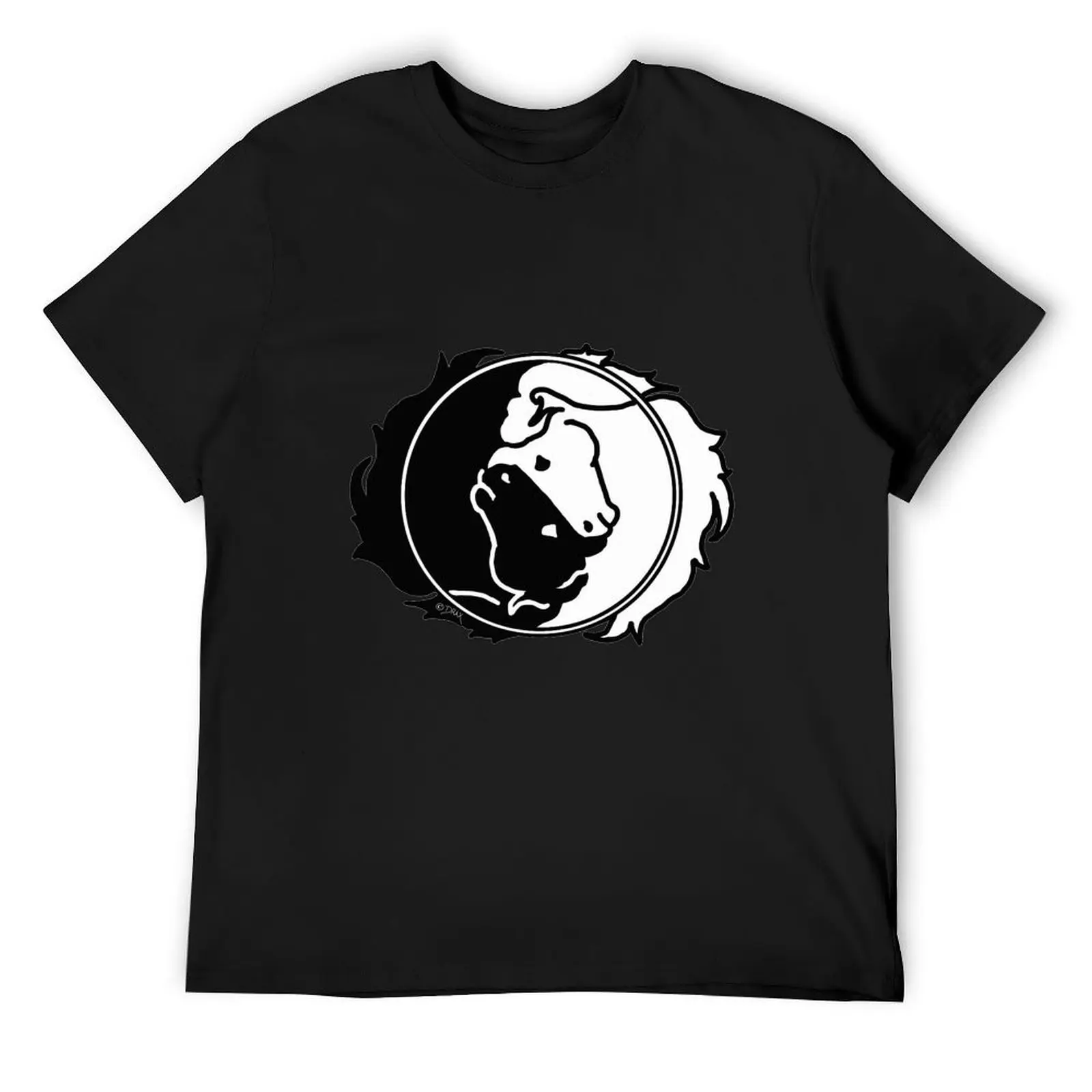 

Finding Balance - Horse Yin Yang in Black & White T-Shirt graphic t shirt vintage anime stuff graphics black t shirts for men