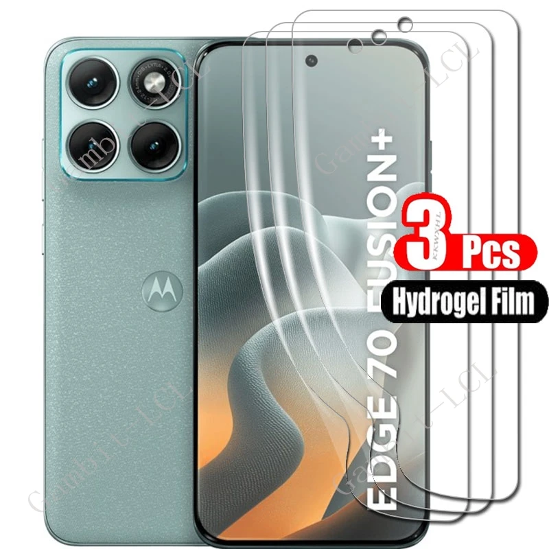 Protetor de Tela Completo em Filme Hidrogel HD para Motorola Edge 70 Fusion+ Plus Edge70Fusion Edge70FusionPlus