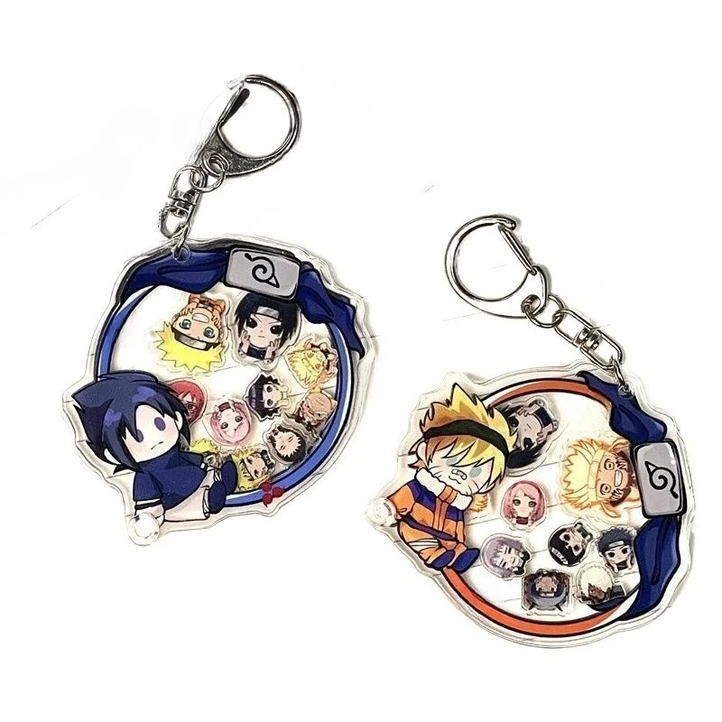 NARUTO Uzumaki Naruto Hatake Kakashi Gaara Persönlicher Kreativer Acryl-Shaker Schlüsselanhänger Niedlicher Taschenanhänger Urlaubsgeschenk Großhandel – Detail 6
