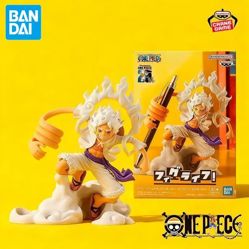 

Bandai Original Banpresto One Piece Nika Luffy Gear 5, фигурки героев в наличии, аниме-статуи, модель куклы, детские игрушки, праздничные подарки