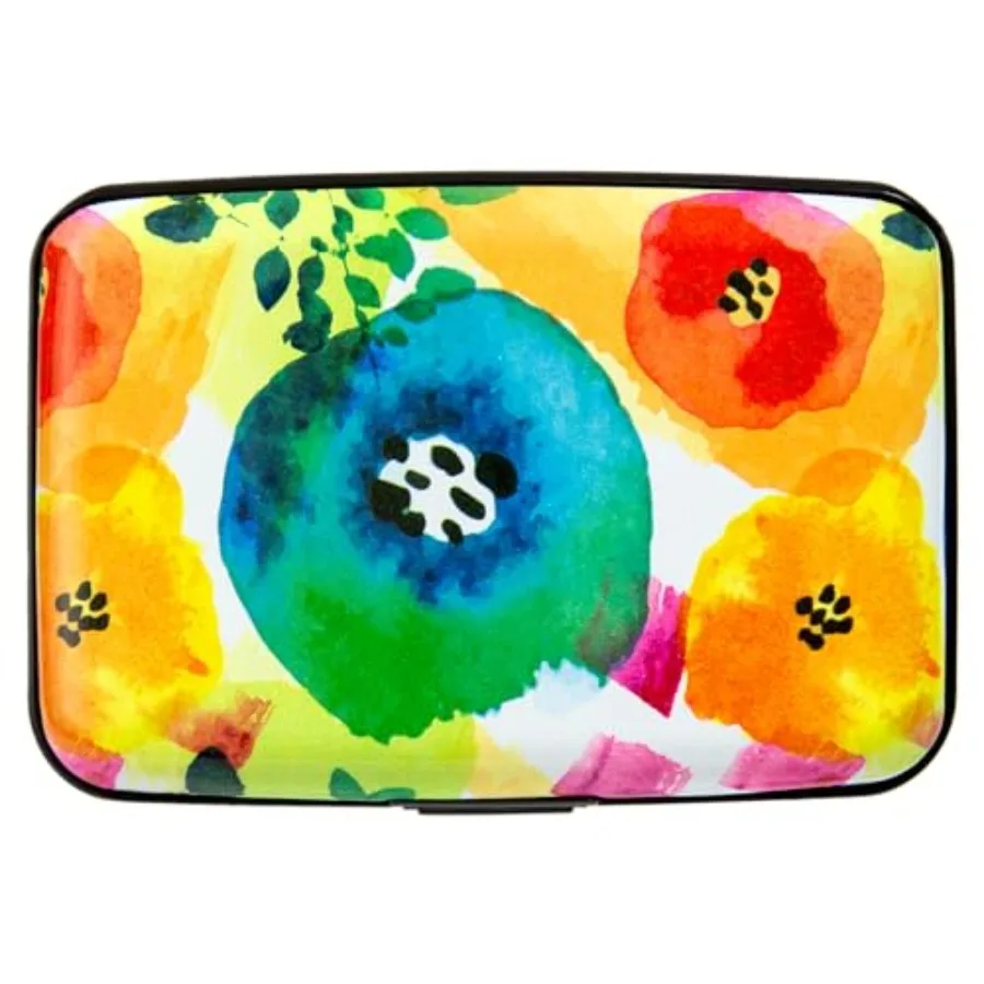 

Credit Card Holder Small RFID Blocking Wallet Business Metal Slim Mini Aluminum Hard Case for Women Men