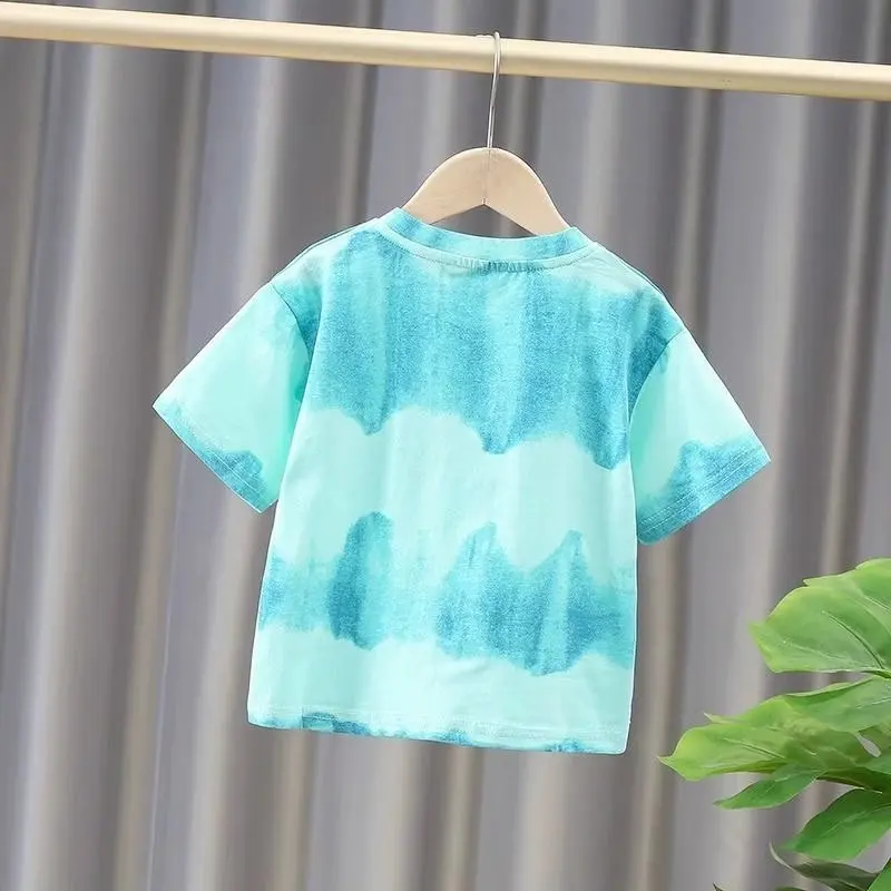 Summer Children Cartoon T-shirt for Boy Printing  Boys T Shirt Girls Tops Tees Cartoon Kids Clothes