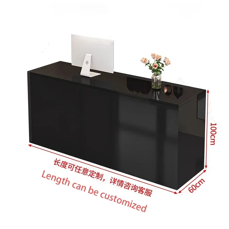 Luxury Beauty Reception Desks Podium Salon Office Unique Reception Desks Modern Design Recepción Negocio Commercial Furniture