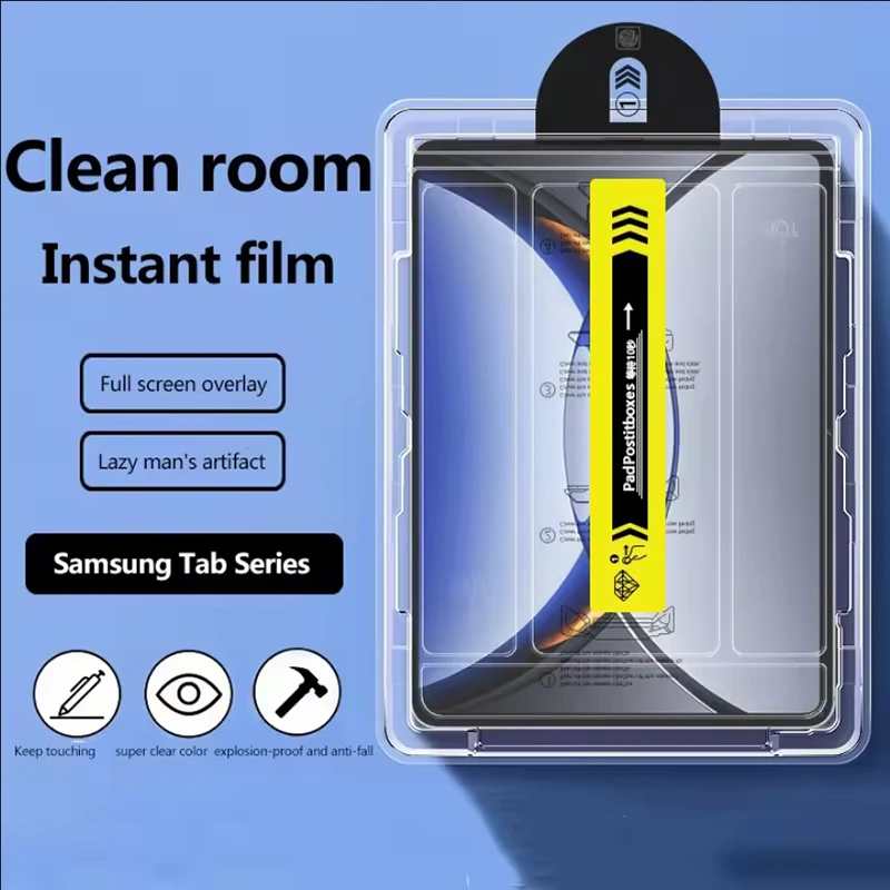 

Легкая автоматическая установка пылезащитной пленки для экрана HD для Samsung Galaxy Tab S10 Ultra 14.6 A9Plus S8 S7 A9 S9 FE Plus закаленное стекло
