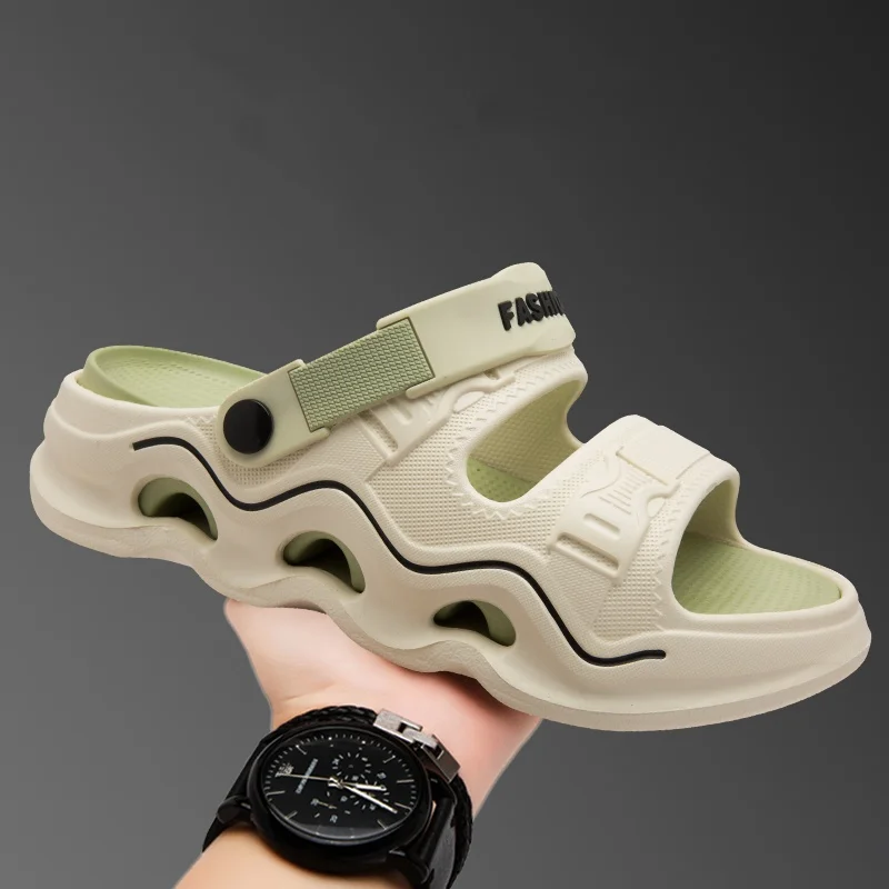 

Men's Summer Dual-Wear Sports Closed-Toe Sandals for Outdoor Use, Non-Slip Beach and Seaside Water-Resistant Slippers and Sandals