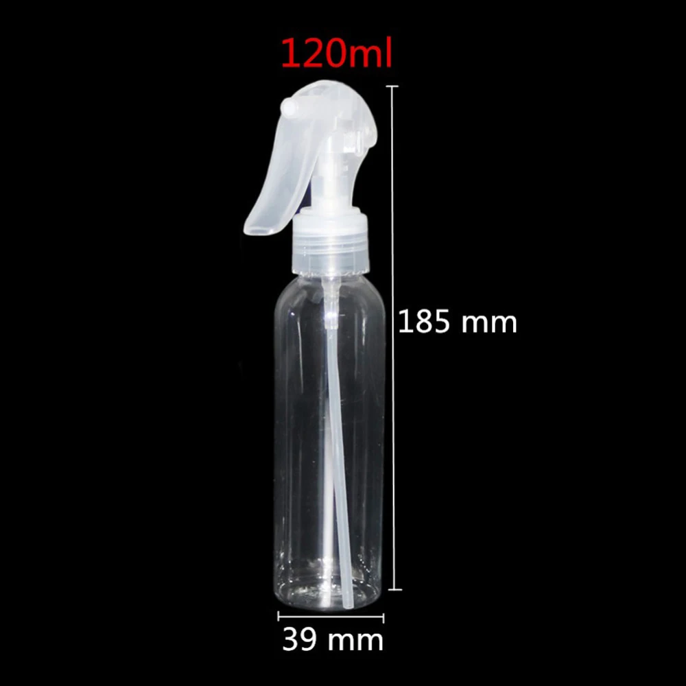 120ml Trigger Sprayer Clear Plastic Refillable Empty Spray Bottle Plant Watering Portable Travel Moisturizer Atomizer Bottle