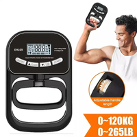 Grip Strength Tester 265Lbs/120Kg Digital Hand Dynamometer Grip Strength Meter USB LCD Screen Hand Grip for Power Training
