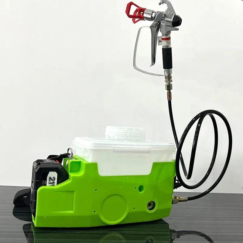 New Electric High Power Backpack Handheld Airless Sprayer Lithium Battery Professional High Voltage Paint Spray Gun Machine