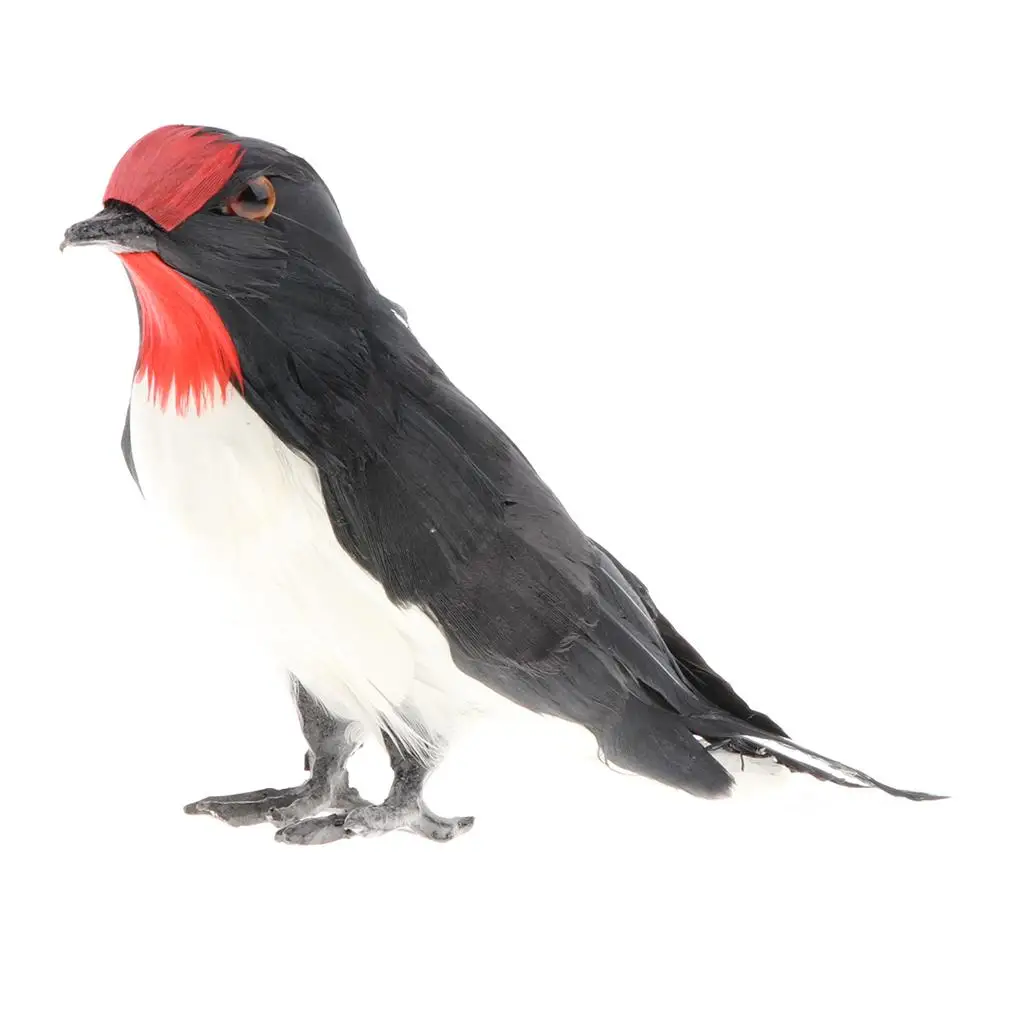 เหมือนจริง Swallow Faux FUR BIRD ของเล่นหัตถกรรมคอลเลกชันตกแต่งบ้าน
