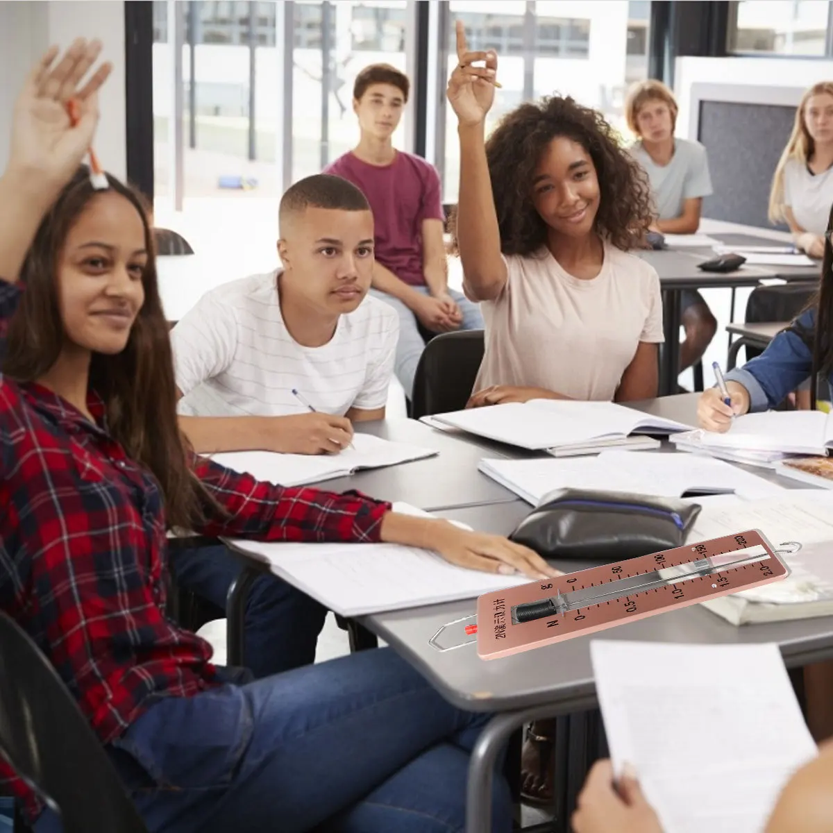 

1 шт. пружинный динамометр, аппарат для экспериментов по физике, лабораторный инструмент, материал премиум-класса, измерение силы, прочный