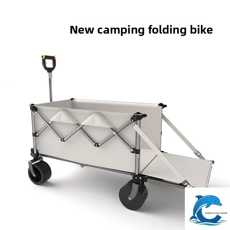 Applicable toFactory Foldable Camping Wagon Portable Outdoor Hand Trolley for Camping Stall Picnic