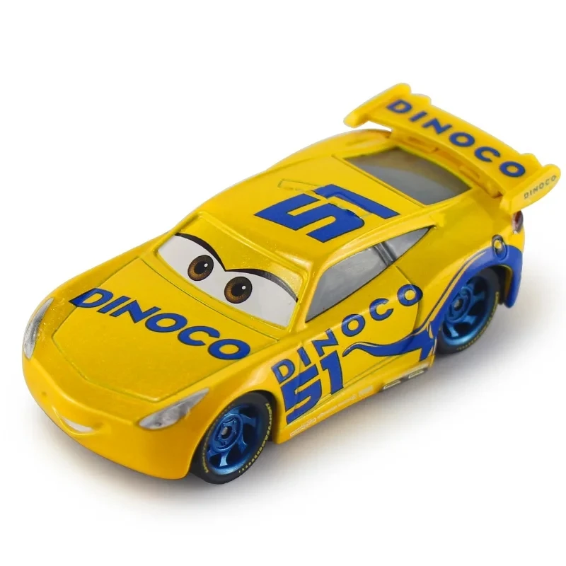 Disney-coche Pixar de aleación de Metal para niños, juguete de vehículo de fundición a presión, Rayo McQueen, Matt Jackson Storm Ramirez, 1:55