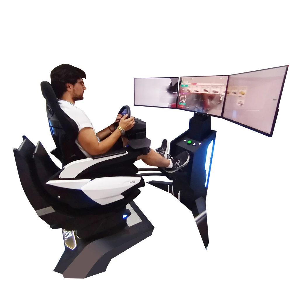 YHY Popular 32 Polegadas Tela 9D VR Arcade Game Carro Máquina de Realidade Virtual Cockpit Simulação Corrida