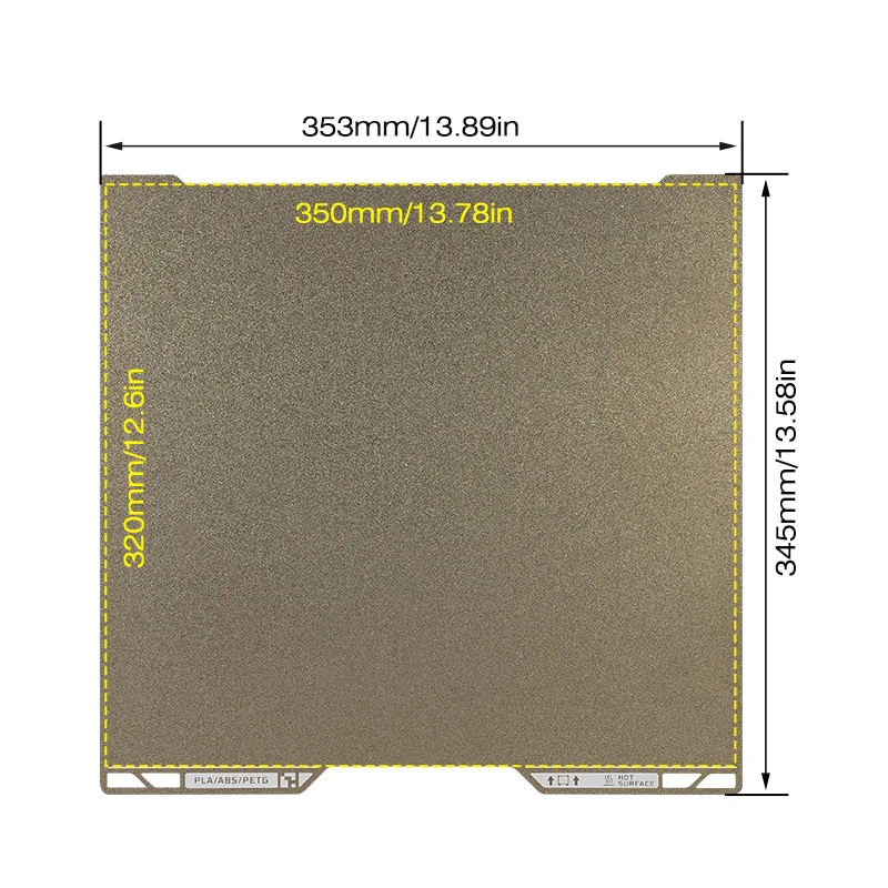 

Funssor Bambulab H2D 3D Printer Double-sided texture PEI Sheet spring steel plate