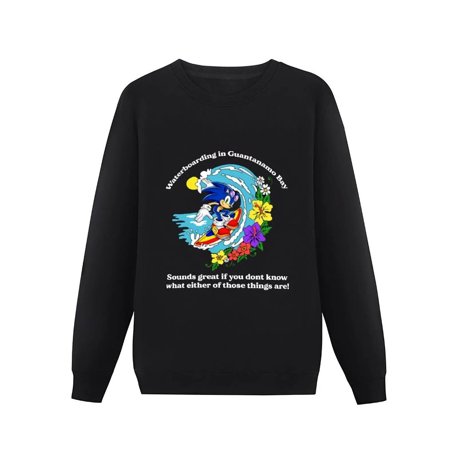 Waterboarding in Guantanamo Bay Pullover Hoodie mens clothes blouse anime clothing sports sweatshirt man